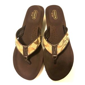Coach Brown Sandals
